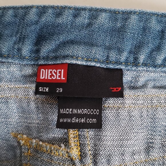 DIESEL Denim Blue Jean Wrap  Skirt Mini - Picture 9 of 10